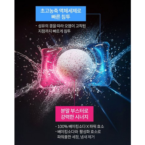 비트 몬스터 팟 10X 삶음파워 캡슐세제 유칼립투스 러쉬 후기 분석 - 10배 세척력 비교