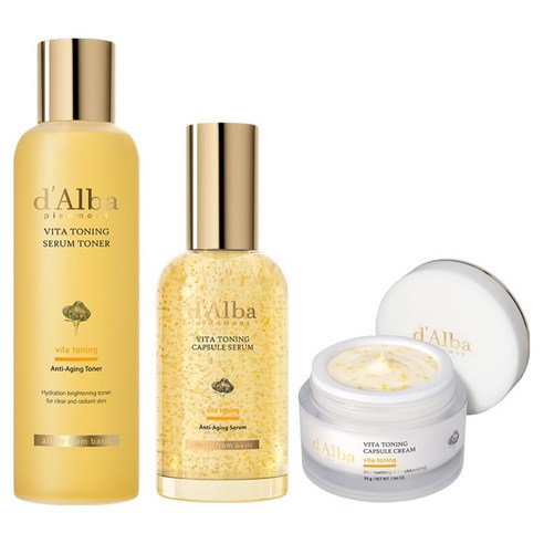 달바 비타 토닝 세럼토너 180ml + 캡슐세럼 100ml + 캡슐크림 55g 세트, 1세트