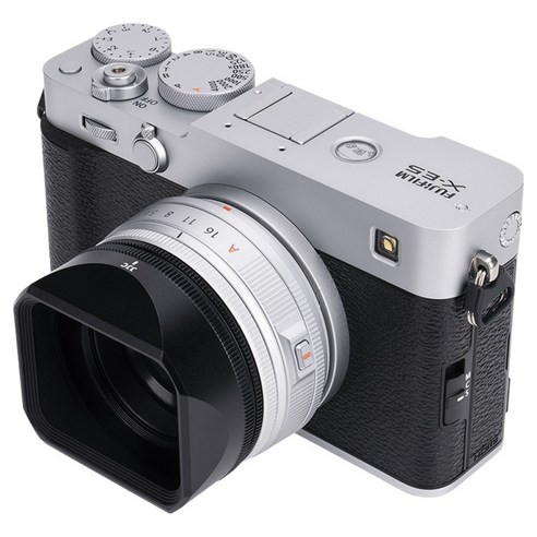 JJC 후지 XF 23 F2.8 XF 27 F2.8 R WR X-E5 렌즈 사각 후드, 1개, LH-JXF23F28(블랙)