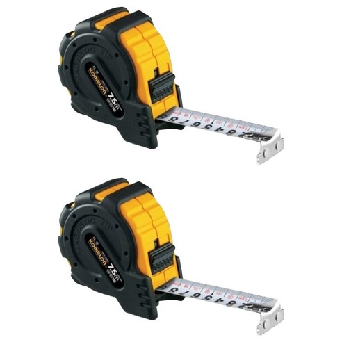 코메론 자켓 줄자 7.5m x 25mm KMC-25RJ, 2개