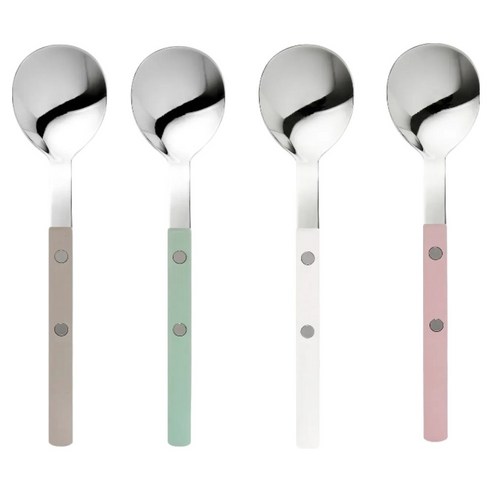 보겐 미네뜨 티스푼 4종 세트, 1세트, 베이지 + 멜론 + 화이트 + 핑크