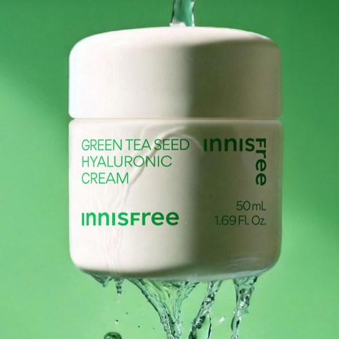 [비건뷰티] 이니스프리 그린티 씨드 히알루론산 고수분 크림 이미지 2
