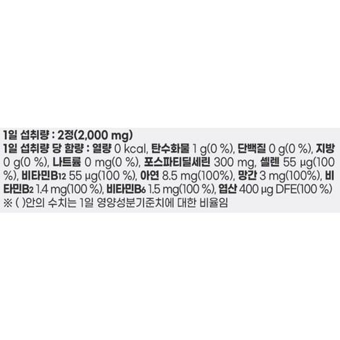 유한메디카 두뇌 엔 탑 PS 포스파티딜세린 인지력 케어 60정, 1개 실사용 후기 | 효과 있을까? - 상품 이미지 4