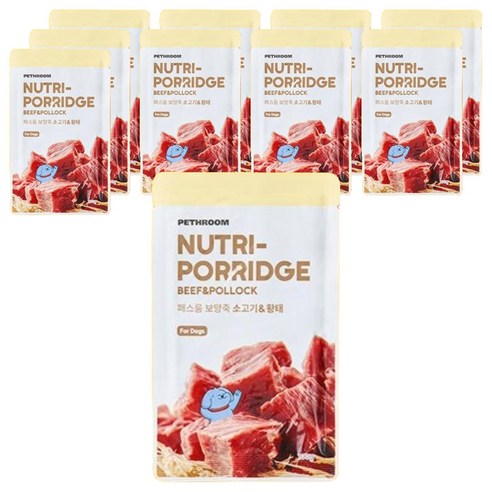 페스룸 강아지 보양죽, 100g, 10개, 소고기&황태