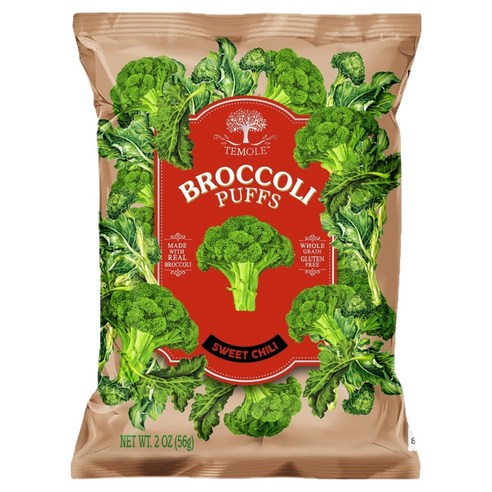 테몰 브로컬리 퍼프 스위트칠리, 56g, 1개
