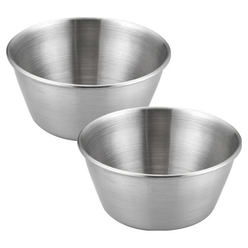 발룬피니 스텐 304 깊은 소스볼 100ml, 실버, 2개