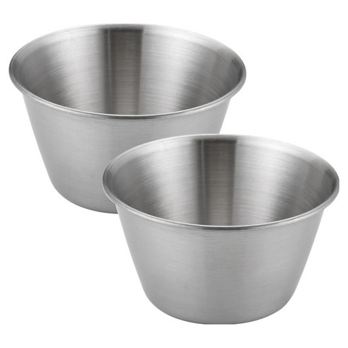 발룬피니 스텐 304 깊은 소스볼 200ml, 실버, 2개