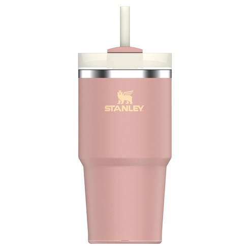 스탠리 퀜처 H2.0 플로우 스테이트 텀블러, 피치 로즈, 591ml, 1개