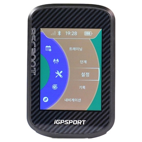 iGPSPORT 자전거 GPS 속도계 컬러 터치 한글지원 BSC300T, 1개, 블랙