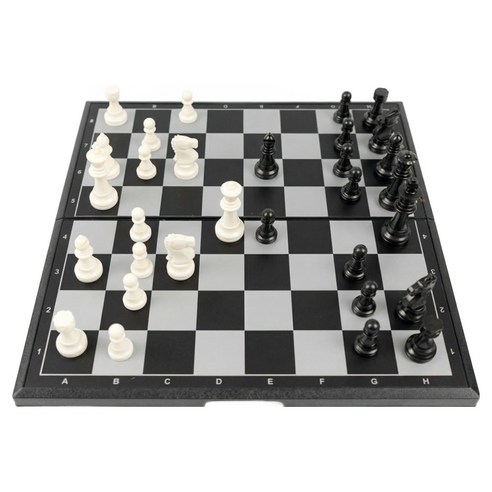 모더너리 휴대용 접이식 자석 체스 세트 20 x 20 cm, 혼합색상, 1세트