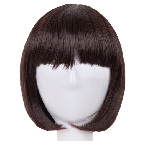마다꾸미 단발머리 데일리 전체가발, 14 다크브라운뱅, 1개