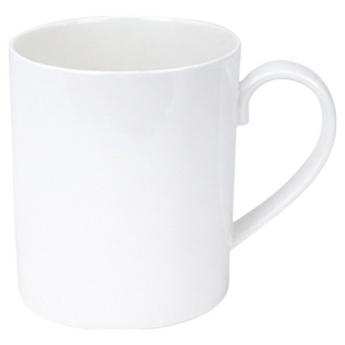 러브앤아트 러브 본차이나 키친이레 도자기 일자머그 380ml, 1개, 화이트
