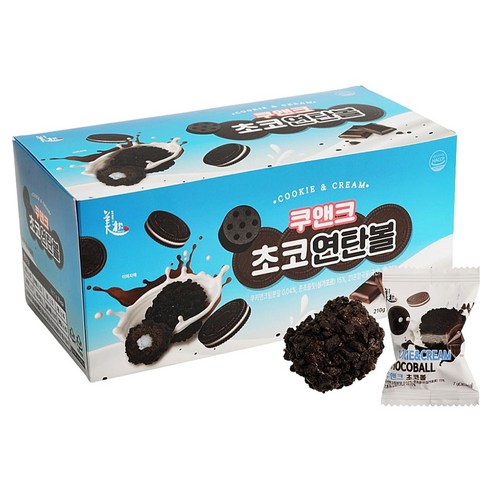 쿠앤크 초코 연탄볼 30p, 210g, 1개