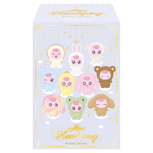 캐치티니핑 미니 하츄핑 애니멀 시리즈 서프라이즈 플러시 키링, 13cm, 랜덤발송, 1개
