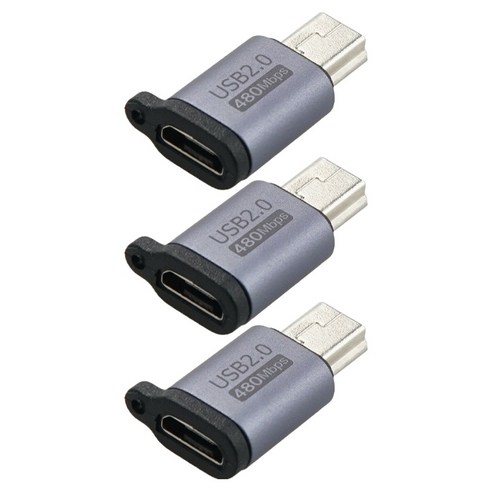 컴스 Mini 5Pin to Micro 5Pin MF 변환 젠더 3p