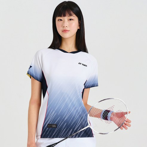 요넥스 여성용 배드민턴 게임웨어 티셔츠 261TS014F