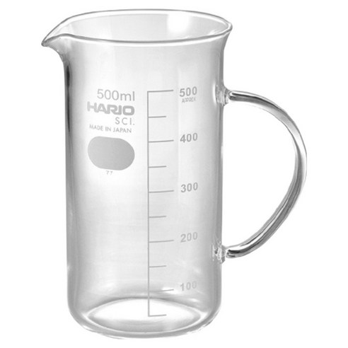 하리오 톨 비커서버, 1개, 단품, 500ml
