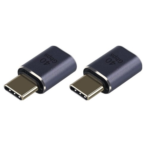 컴스 USB 4.0 Gen3 C타입 고속 전송 40Gbps 연장 젠더 2p