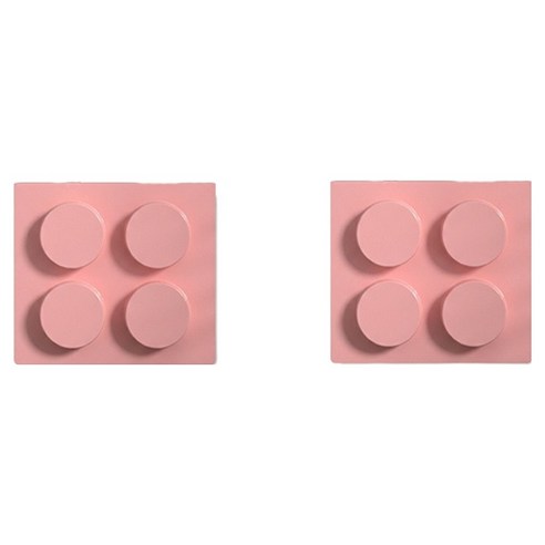 마다꾸미 자석 블럭 디자인 데스크 정리 연필꽂이, 05 핑크, 2개