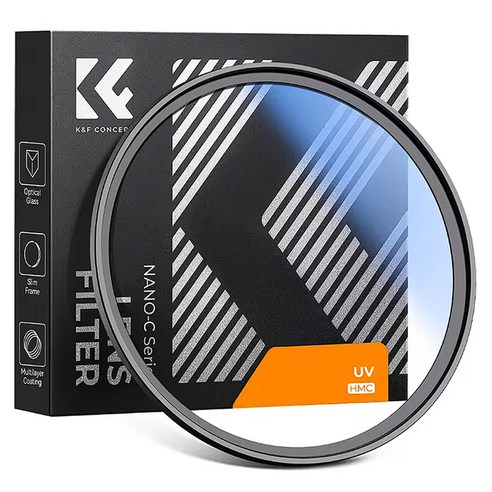 케이앤에프컨셉 NANO C Silm HMC MC UV 렌즈 필터, 1개, 82mm