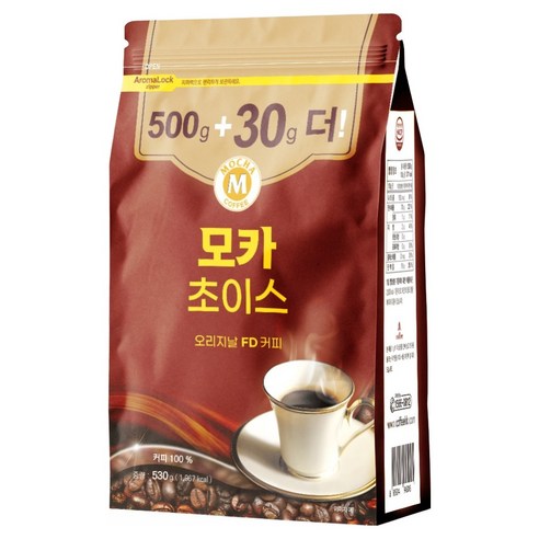 모카씨엔티 초이스 오리지날 FD 커피, 530g, 1개, 1개입