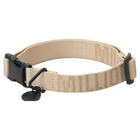 밀리옹 강아지 소형견 로고 목줄, 베이지, 1개