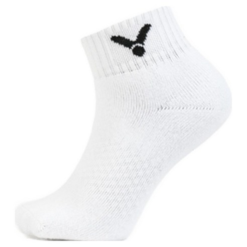 빅터 배드민턴 스포츠용 단목 양말 VT26ASC201U, White, 1개