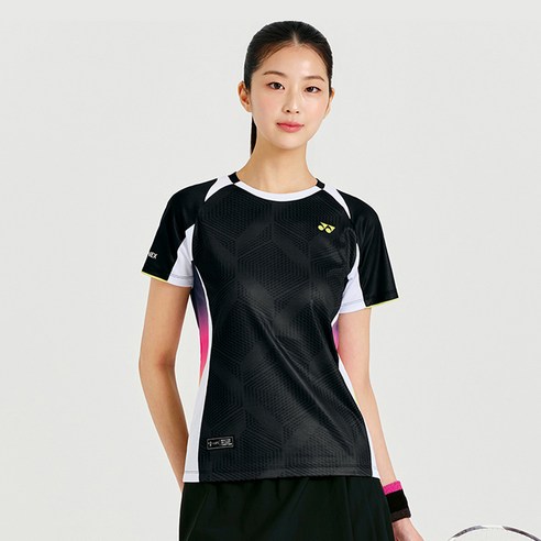 요넥스 여성용 배드민턴 게임 반팔 티셔츠 261TS030F