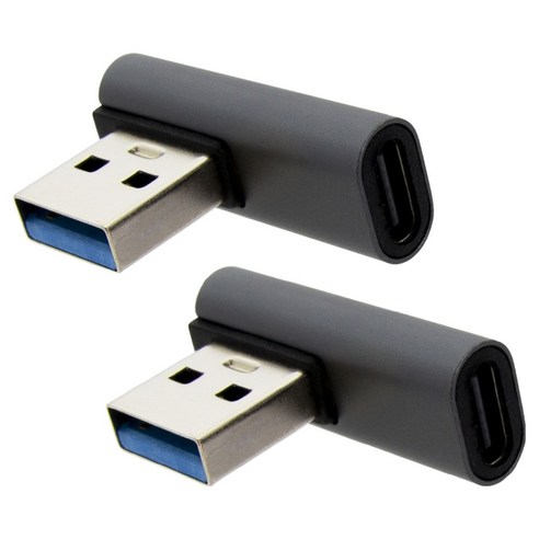 에이치디탑 USB C타입 컨버터 ᄀ자 꺾임젠더 10Gbps 데이터 전송 변환 어댑터