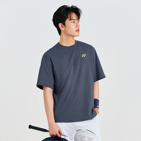 요넥스 배드민턴 캐주얼 티셔츠 남녀공용 261TS051U BLUE GRAY 110