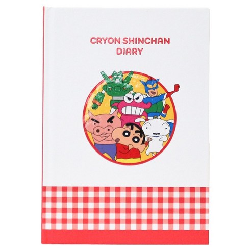 플라잉웨일즈 짱구는 못말려 베이직 다이어리 만년형, 1개, 레드