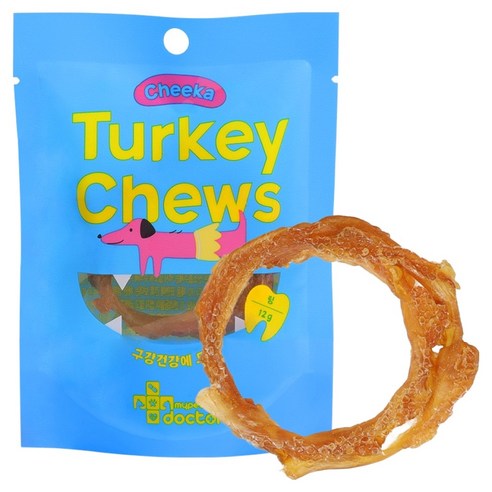 마이펫닥터 강아지 치카 터키츄 링 간식, 1개, 12g, 칠면조