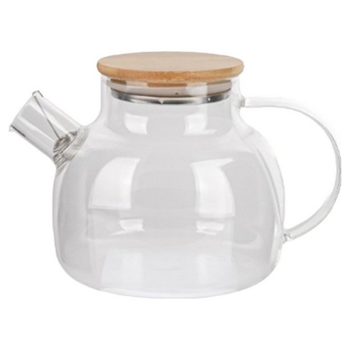인블룸 유리 티포트, 투명, 1개, 1L