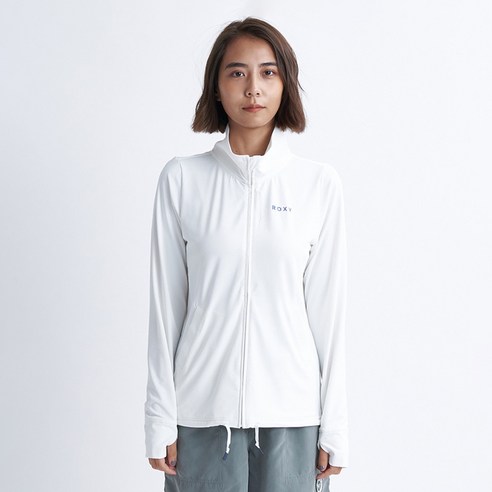 록시 여성용 릴렉스핏 집업 래쉬가드 RE21RZ199BLK