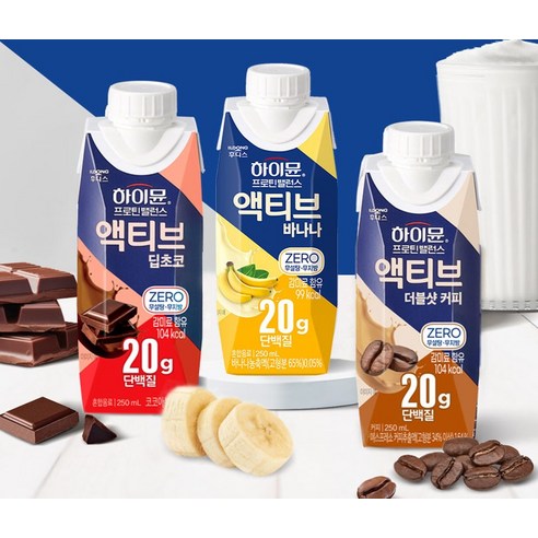 하이뮨 프로틴 밸런스 액티브 바나나 ZERO 250ml, 18개 실사용 후기 | 효과 있을까? - 상품 이미지 4