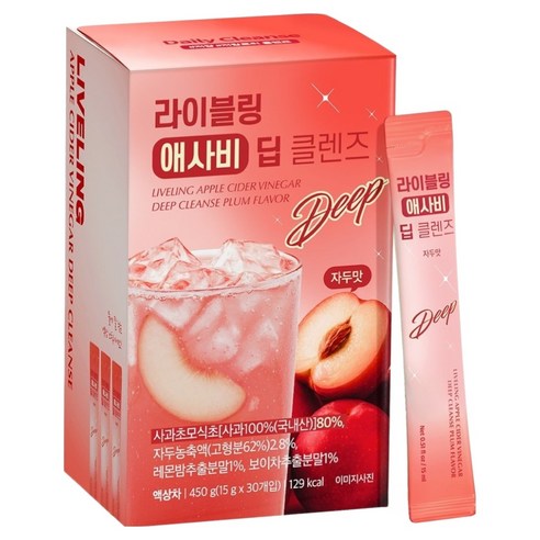 라이블링 애사비 딥 클렌즈 자두맛, 450g, 1개