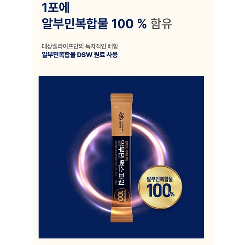 대상웰라이프 알부민 맥스 파워 후기 분석 - 앰플 사이즈 비교