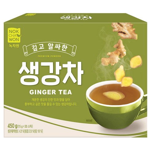 녹차원 깊고 진한 분말 생강차, 15g, 30개입, 1개