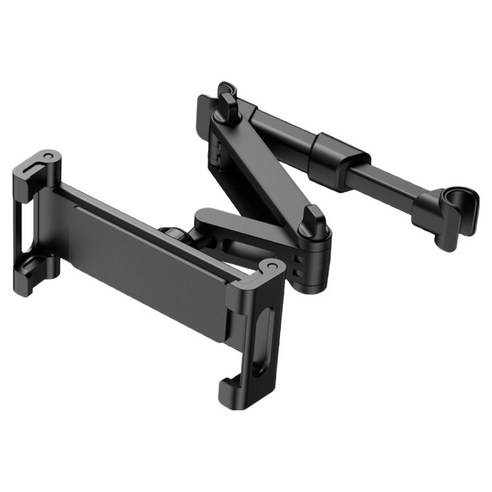 카위너 차량용 헤드레스트 태블릿 거치대 17.5 x 6.5 x 8 cm, 블랙, 1개
