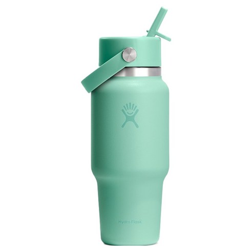 하이드로플라스크 와이드 플렉스 스트로 트래블보틀 텀블러, 머메이드 그린, 1개, 709ml