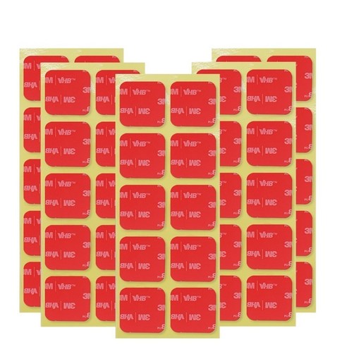 브이에이치비 초강력 투명 아크릴폼 사각 양면테이프 2 x 2 cm 10p, 5개