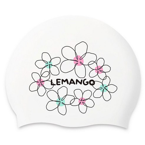 르망고 Flota Pink Mint 수영모 5235, 화이트, 1개