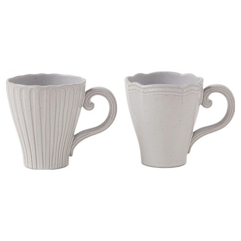 모던하우스 리엔느블랑 머그 260ml x 2종 세트, 그레이, 1세트