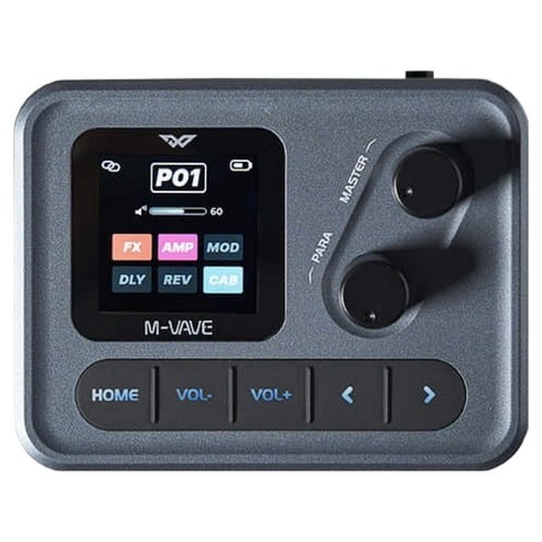 고퍼우드 M-VAVE POCKET AMP 초소형 휴대용 멀티이펙터, 1개, Silver