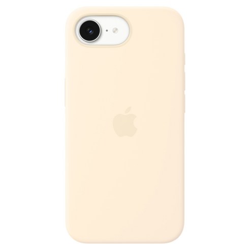 Apple 정품 아이폰 맥세이프 실리콘 케이스, 아이폰 17e, 바닐라