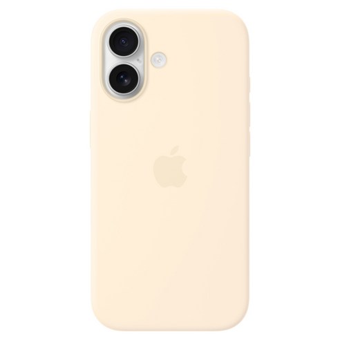 Apple 정품 아이폰 맥세이프 실리콘 케이스, 아이폰 17, 바닐라