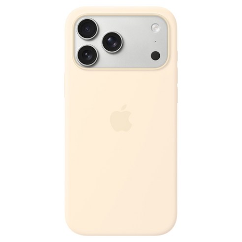 Apple 정품 아이폰 맥세이프 실리콘 케이스, 아이폰 17 Pro Max, 바닐라
