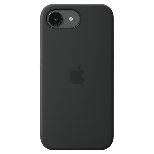 Apple 정품 아이폰 맥세이프 실리콘 케이스, 아이폰 17e, 블랙