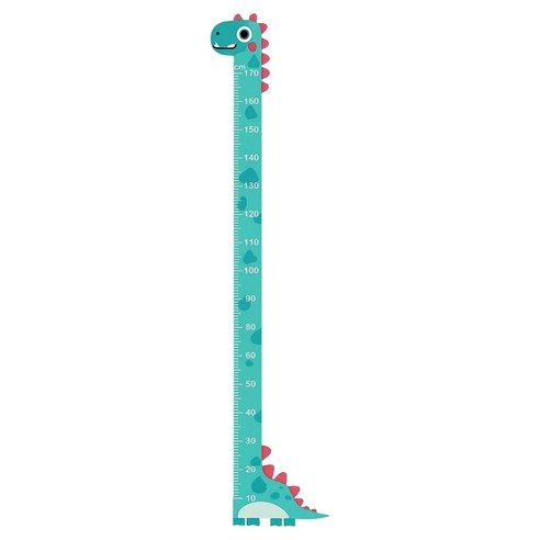 포포트레인 키재기 벽 스티커 180cm, 공룡