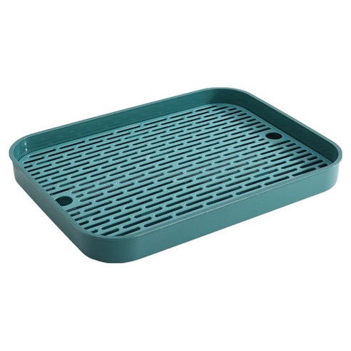 쿠쏘 물빠짐 티 트레이 34 x 26 x 4 cm, 블루, 1개